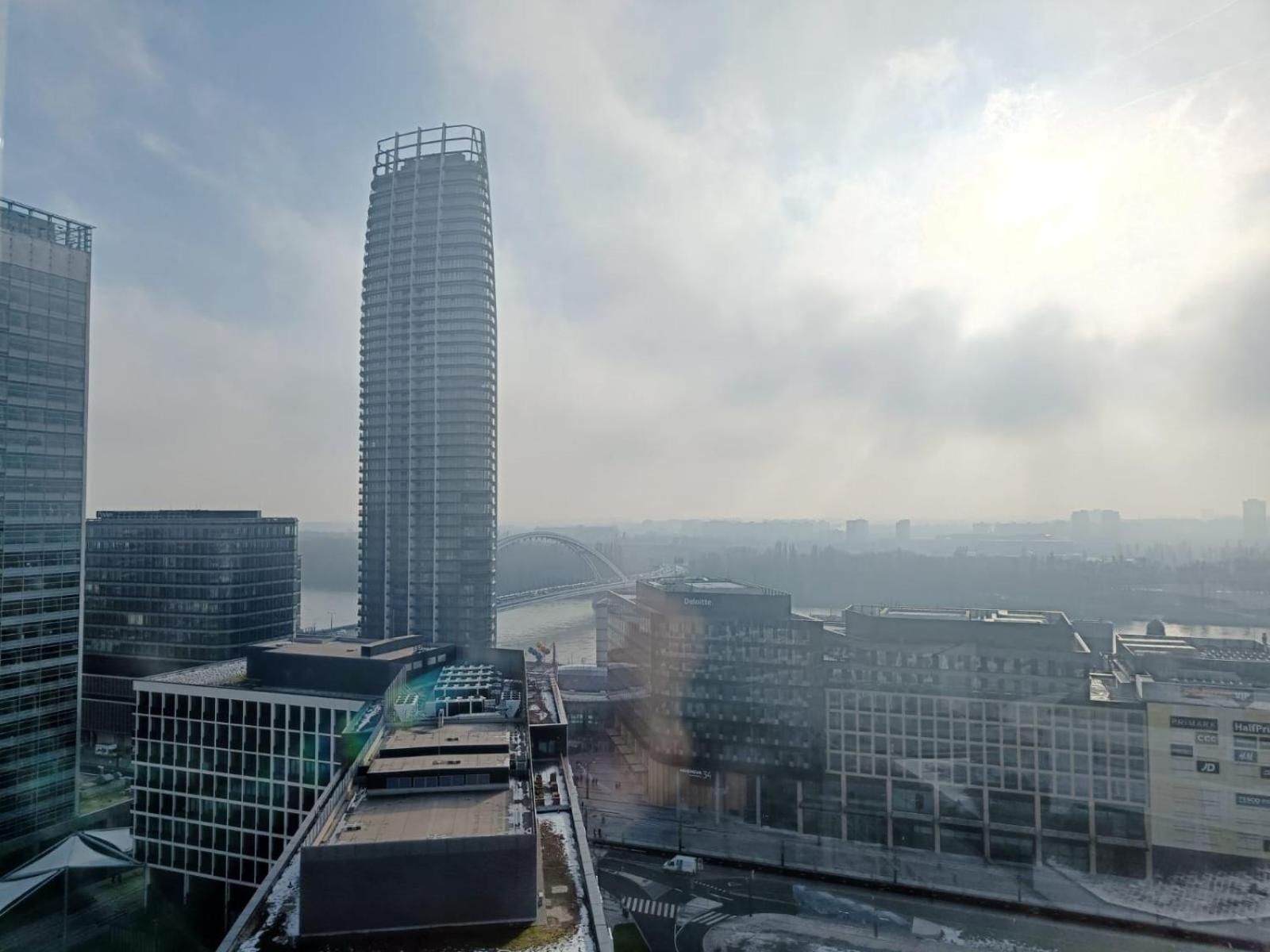 Sag Panorama Apartment 3 Rooms 19Th Floor Great View Free Parking Bratislava Exteriör bild